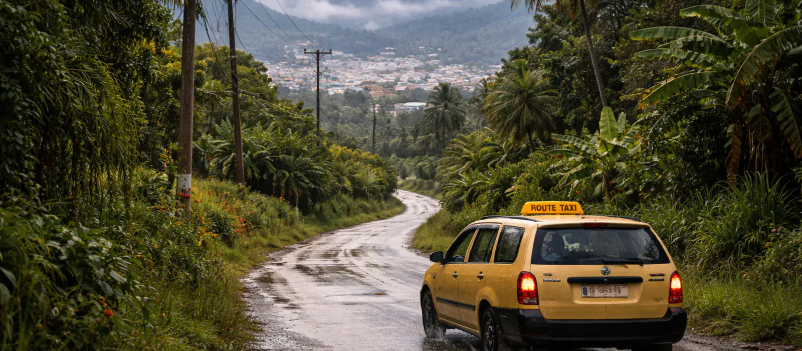 Route taxi en Jamaïque